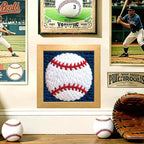INFUNLY Baseball Punch Needle Embroidery Kit 9.4 Inch Square Punch Needle Craft - Image 5