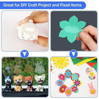 JANYUN 140 Pcs Double Sided Sticky Dots, 8 x 10 mm Square Putty Tape | Square - Image 4
