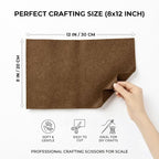 Soft Brown Felt Fabric Sheets for Crafts, 8 x 12 Inch Felt Squares, Patchwork - Image 2