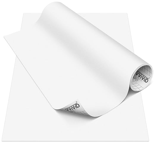 VViViD DECO65 Suede White Permanent Adhesive Craft Vinyl by VVIVIDVINYL