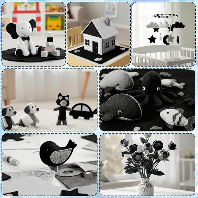 Ymapinc 10PCS Felt Fabric Sheets - Image 4