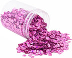 Mandala Crafts 20000 Holographic Pink Sequins by MandalaCrafts