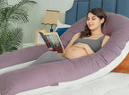 QUEEN ROSE Extra Long U Shaped Body Pillow, 65in Pregnancy Pillows - Image 5
