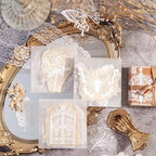 Diuhofart 60Pcs Large Scrapbook Embellishments Frame Lace Paper Cutout - Image 8