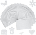 40 Pcs White Soft Felt Fabric Sheet 8" x 12" Assorted Color Felt Fabric Sheets by Bringsparkletoeverydaylife