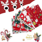 Aubliss 8pcs Fat Quarter Fabric Bundles Quilting Cotton Craft Fabric Pre-Cut - Image 5