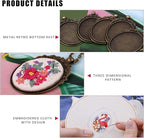 ZOCONE 6 Packs Embroidery Necklace Kit, Embroidery Pendant Kit Mini Cross - Image 4