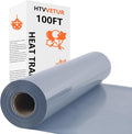 HTVVETUR Gray Iron on Vinyl Roll 12" x 100ft, HTV Heat Transfer Vinyl, Easy Cut by HTVVETUR