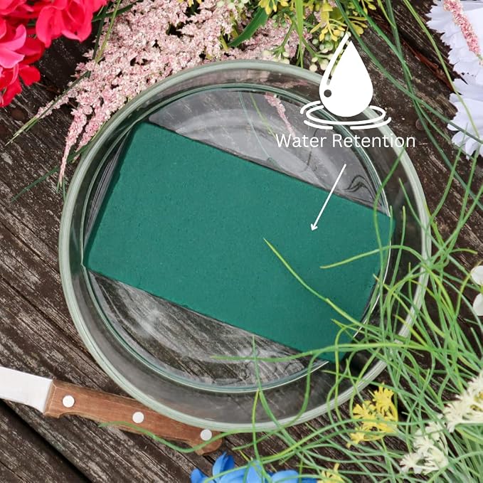 FLOFARE Pack of 6 Floral Foam Blocks Each Green Wet & Dry Flower Foam - Image 5