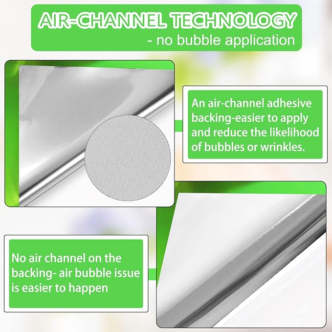 WRAPXPERT Green Chrome Vinyl, Chrome Mirror Vinyl Metallic No Bubble 12" x5ft - Image 4