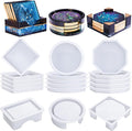 LET'S RESIN 18 Pcs Coaster Resin Molds Silicone, Coaster Molds by LETSRESIN