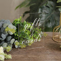 UNIQOOO 10 Pack Clear Blank Acrylic Sign Wedding Table Numbers, 8 x 10 in by UNIQOOO