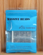 10000Pcs 2-Boxes Mixed Size Hot Fix Round Crystals Gems Glass Stones Hotfix - Image 6