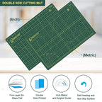 Headley Tools 18"x12" Thickened Self Healing Cutting Mat, A3 Rotary Cutting - Image 4