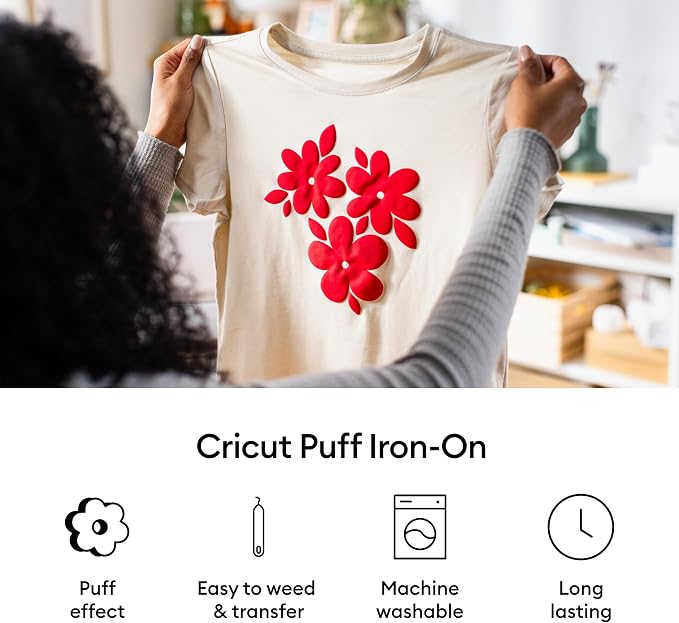 Cricut® Puff Iron-On, Classics Sampler - 12 in x 12 in | HTV Heat Transfer Vinyl - Image 4