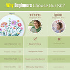 ETSPIL Embroidery Kit for Beginners, 11 Stitches, 4K Video | Pre-Printed Fabric - Image 4