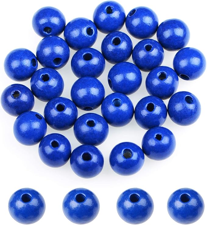 AD Beads Large Hole Wood Spacer Wooden Jewelry Making Bracelet Necklace by ADBeads