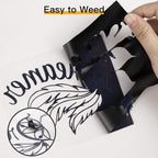 HTVRONT Heat Transfer Vinyl Black HTV Vinyl Rolls - Image 4