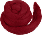 MECCANIXITY Wool Roving Yarn Soft Felting Wool 50g/1.76oz Pure Chunky Roving by MECCANIXITY