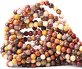60PCS 6mm Natural Moonkaite Jasper Gemstone Round Loose Beads by CHEAVIAN