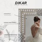 DIKAR 5x7 Picture Frame with Pearl and Crystal Decor - Image 3