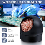 Soldering Iron Tip Cleaner, LXIANGN Non-slip Solder Flux Brass Tip Cleaner & - Image 2