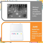 Nuanchu 1 Set Handy Glass Oil Paint Palette Included 10.2 x 6.8 x 1.2 Inches - Image 5