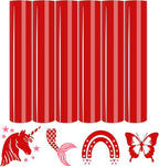 Tintnut Red Heat Transfer Vinyl, 6 Sheets 12x10in Iron on Vinyl | Solid Color by Tintnut