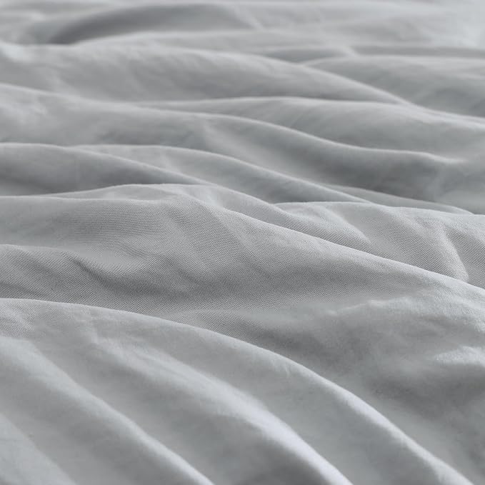 WRENSONGE Queen Comforter Set- 7 Pieces Soft Light Grey Bed in a Bag Queen - Image 5