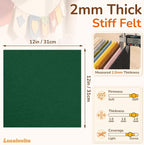 2mm Stiff Felt Sheets 12" X 12" | Thick Polyester Felt Material, DIY Craft - Image 3