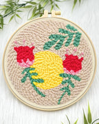 ERKOON Punch Needle Kit Adults Beginners, DIY Easy Floral Embroidery Set - Image 4