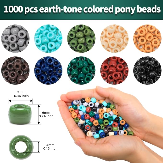 Iooleem Pony Beads, Beads for Jewelry Making, Beading Supplies, Arts & Crafts - Image 2