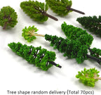 70pcs Mini Model Trees Train Scenery Mixed Miniature Trees Artificial Wargame - Image 3