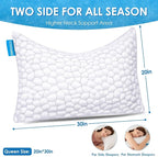 Cooling Pillow Queen Size Set of 2, Adjustable Bed Pillows - Image 9