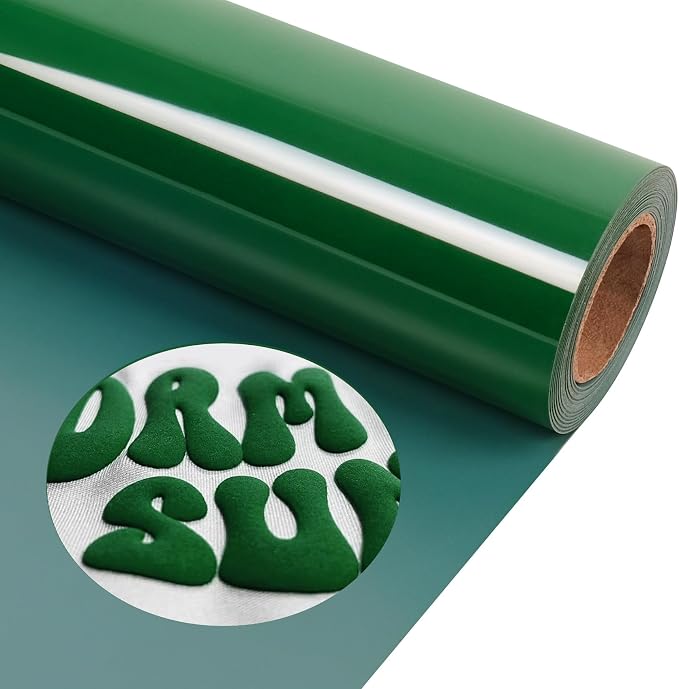TORC Green Puff 3D HTV Vinyl Heat Transfer, Activewear, St. Patrick's Designs | by TORC