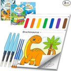 TECJOE 3 Pack Paint with Water Coloring Books by TECJOE