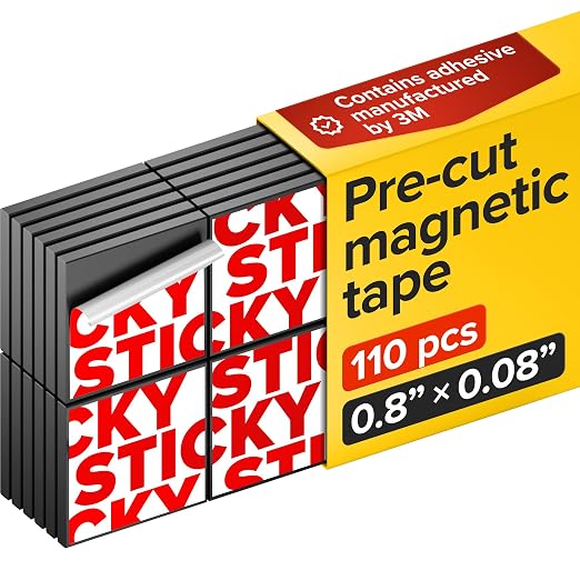 Square Flexible Magnets with Adhesive Backing Magnetic Tape Magnet Strips by X-betMAGNET