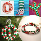 1100 Pcs Halloween Pony Beads for Bracelets Jewelry Making, Plastic Hair Beads - Image 7