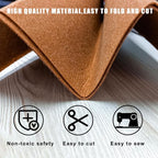 24 Pcs Felt Sheets for Crafts Felt Fabric Sheets, 8 Inch X 12 Inch Soft Brown - Image 3