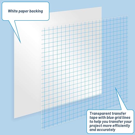 selizo Transfer Paper, 50 Pack Contact Paper Clear Transfer Tape Bulk - Image 6