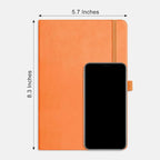 RETTACY Dotted Journal Notebook, 192 Pages, A5 Medium Size | Leather Hardcover - Image 8