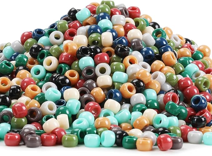 3000+ pcs Pony Beads, Beads for Hair Braids, Beads for Crafts, Plastic Beads by Eppingwin