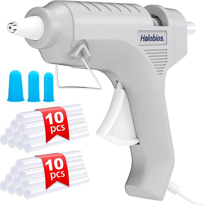 Halobios Hot Glue Gun, Fast Preheating Hot Melt Glue Gun by Halobios