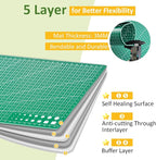 2 Pcs Large Cutting Mat Self Healing, Double Sided, Grid Line And Angles Help - Image 5