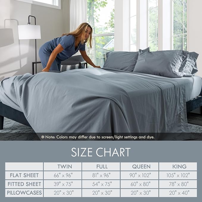 ClevaHome Full Size Sheet Set - Image 6