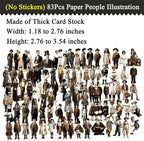 Vilikya 83Pcs Dark Academia Paper Dolls - Image 2