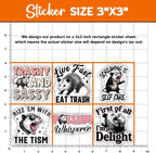 MAIANEY Funny Possum Sticker Pack – 10pcs Hilarious Trash Animal Meme Vinyl - Image 4