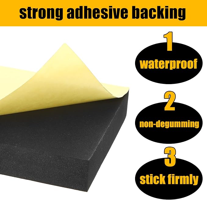 Frienda 8 Pcs Adhesive Foam Padding Sheets - Image 5