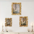 Wonderjune 3 Pcs Vintage Picture Frames Antique Set Baroque Ornate Gold Arched by Wonderjune