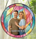 Personalized Photo Stained Glass Suncatcher, Custom Photo Gifts by UNIGIFTIME